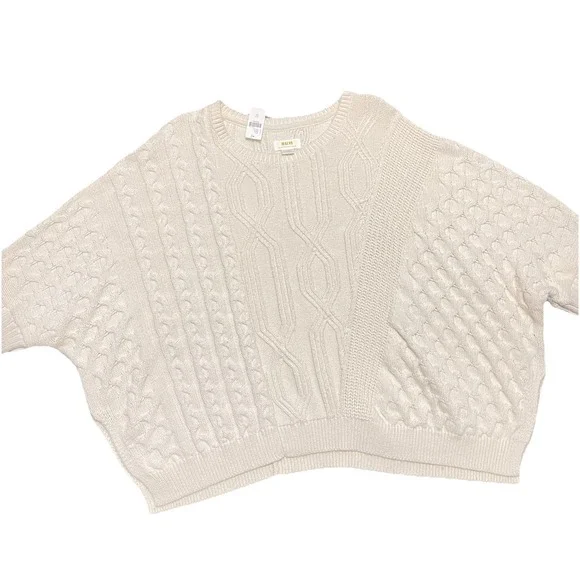 Anthropologie Maeve Oversized Cable Sweater Size XL Preppy Fisherman Academia - Picture 10 of 16